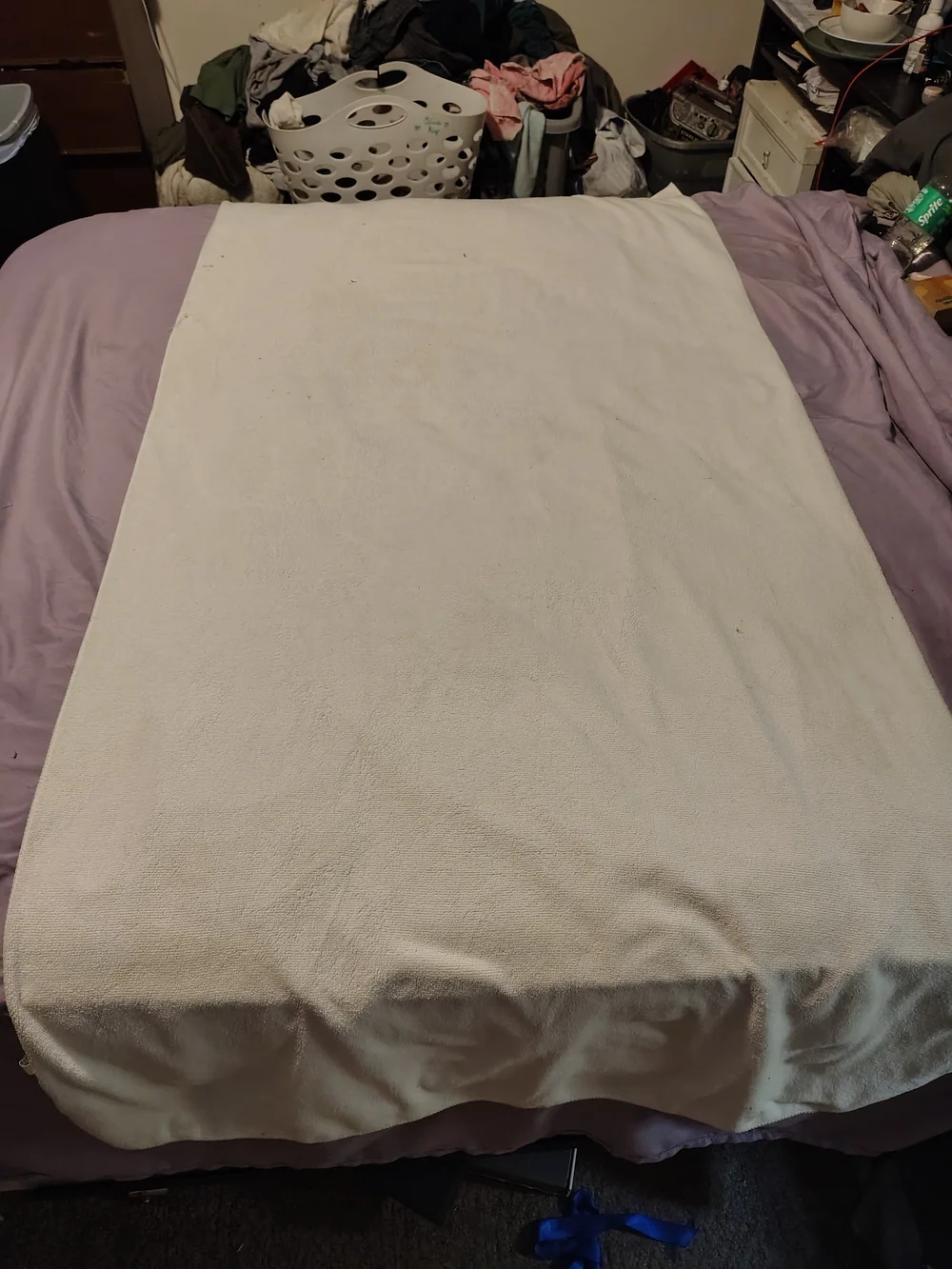 SHEIN Navy Blanket with Gold 'King and Q' Script For Sale!